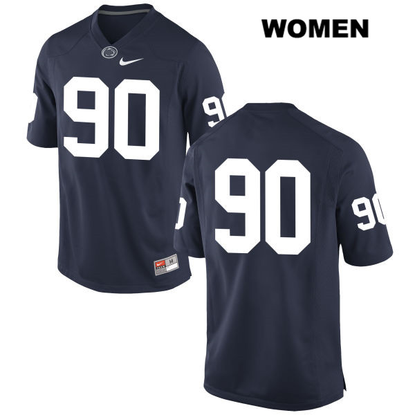 NCAA Nike Women's Penn State Nittany Lions Damion Barber #90 College Football Authentic No Name Navy Stitched Jersey VYK3098UA